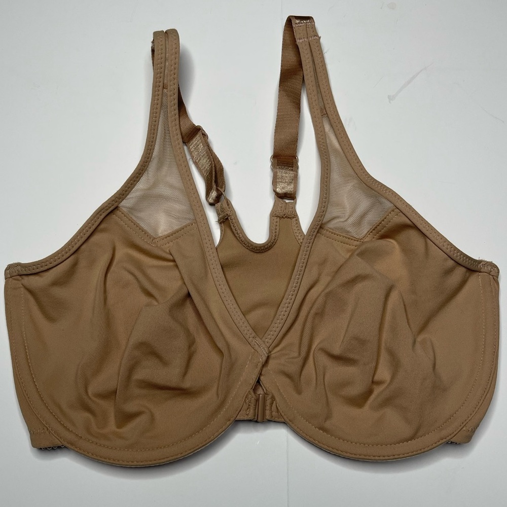 Wacoal 36D Body by Wacoal Racerback Underwire Front Close Bra Super Soft Nude